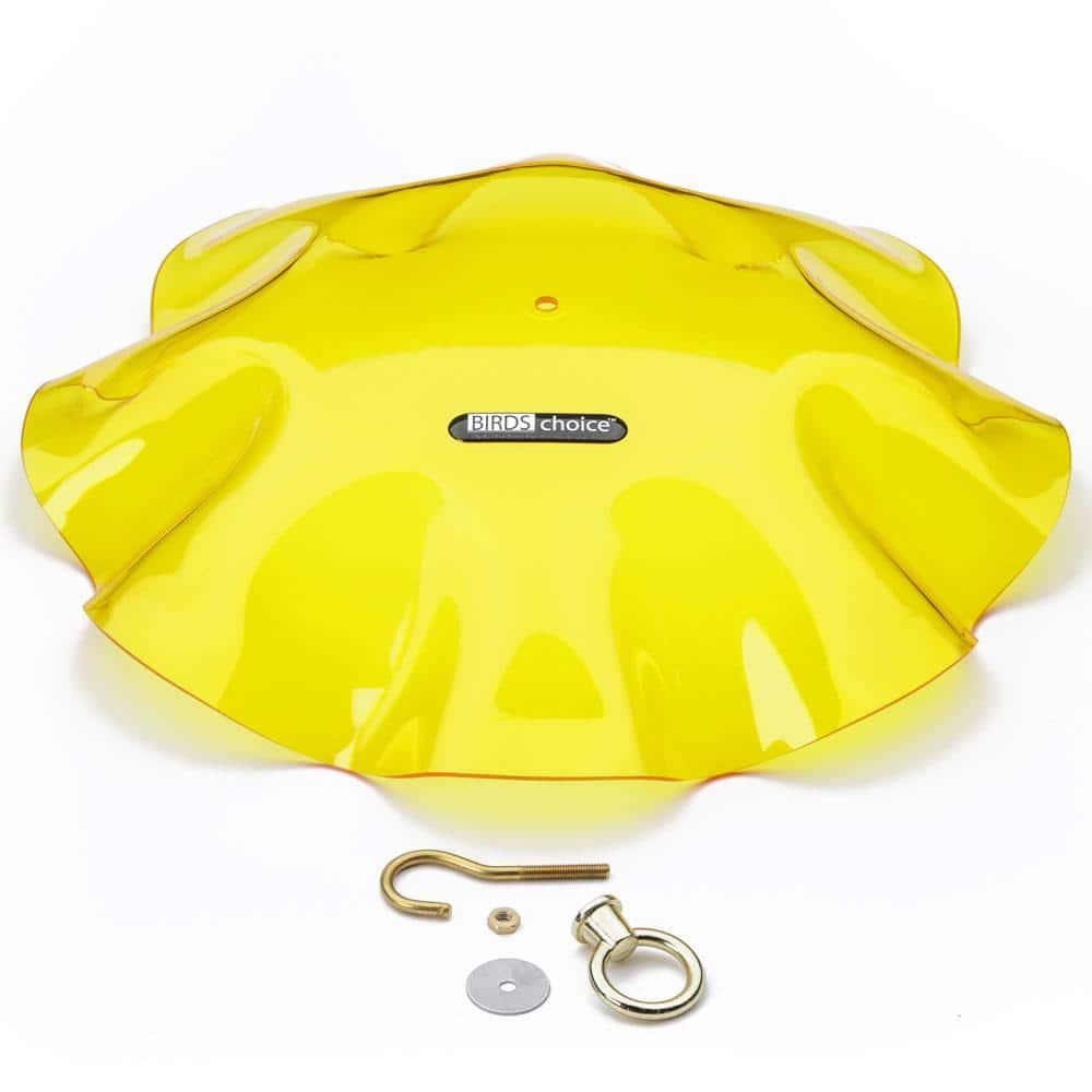 Birds Choice Birds Choice 13" Acrylic Bird Feeder Weatherguard, Yellow
