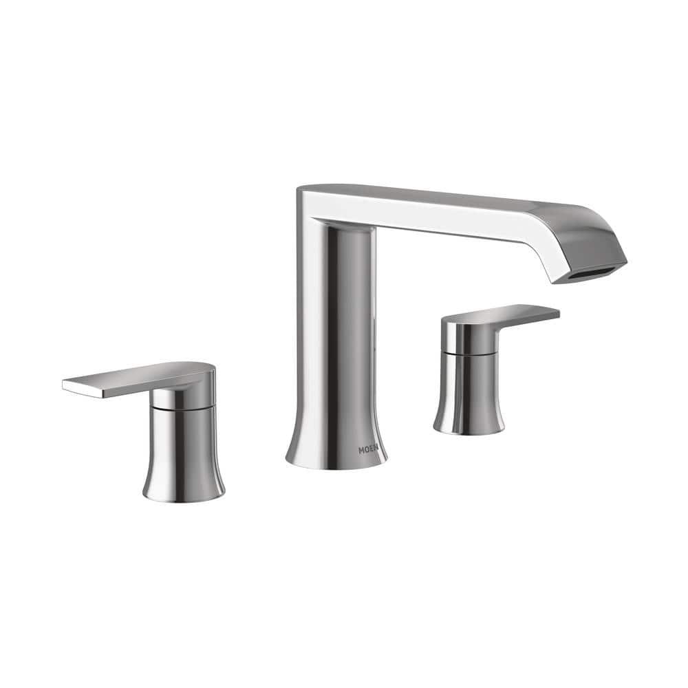 Moen Genta LX Two Handle 8 in. Widespread Bathroom Faucet Trim Kit, Valve Required