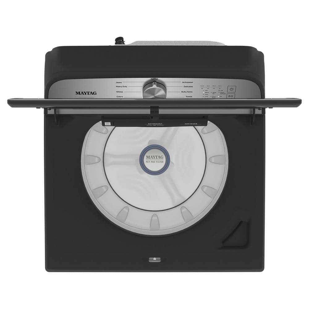 Maytag MVW6500MBK 4.7 Cu. Ft. Volcano Black Pet-Pro Top-Load HE Electric Washer