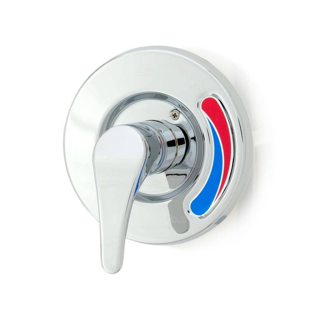 Chrome Wall-Mounted Thermostatic Shower Valve with Diverter