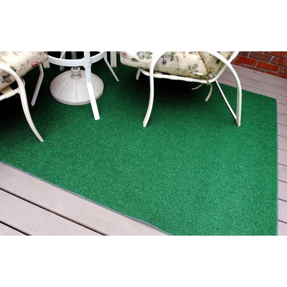 Garland Rug Artificial Grass Green Indoor/Outdoor Area Rug, 4' x 6'
