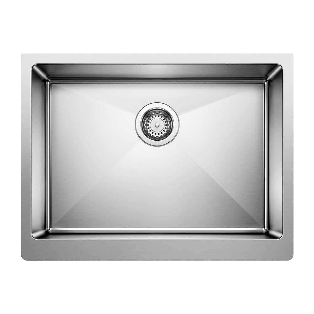 Quatrus 25" L x 19'' W Single Bowl Stainless Steel Farmhouse Sink