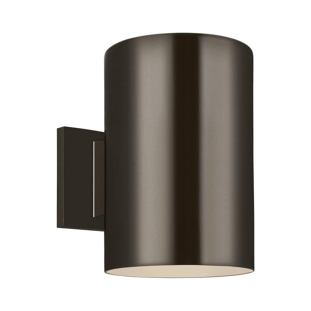 Generation Lighting 8313901EN3-10 Large One Light Outdoor Wall Lantern, Bronze