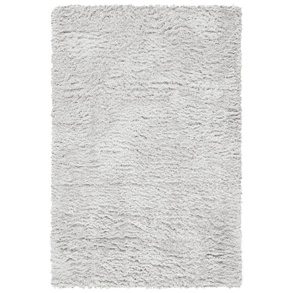 Madrid Shag 200 MDG256 Power Loomed Indoor Area Rug - Silver - 4'x6' - Safavieh