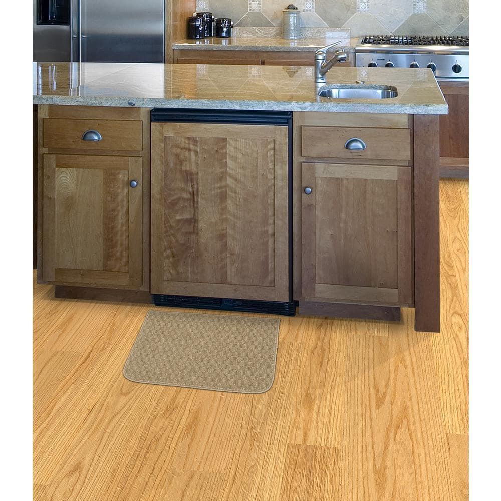 Garland Rug Town Square Polypropylene Tan Indoor Kitchen Rug, 18" x 30"