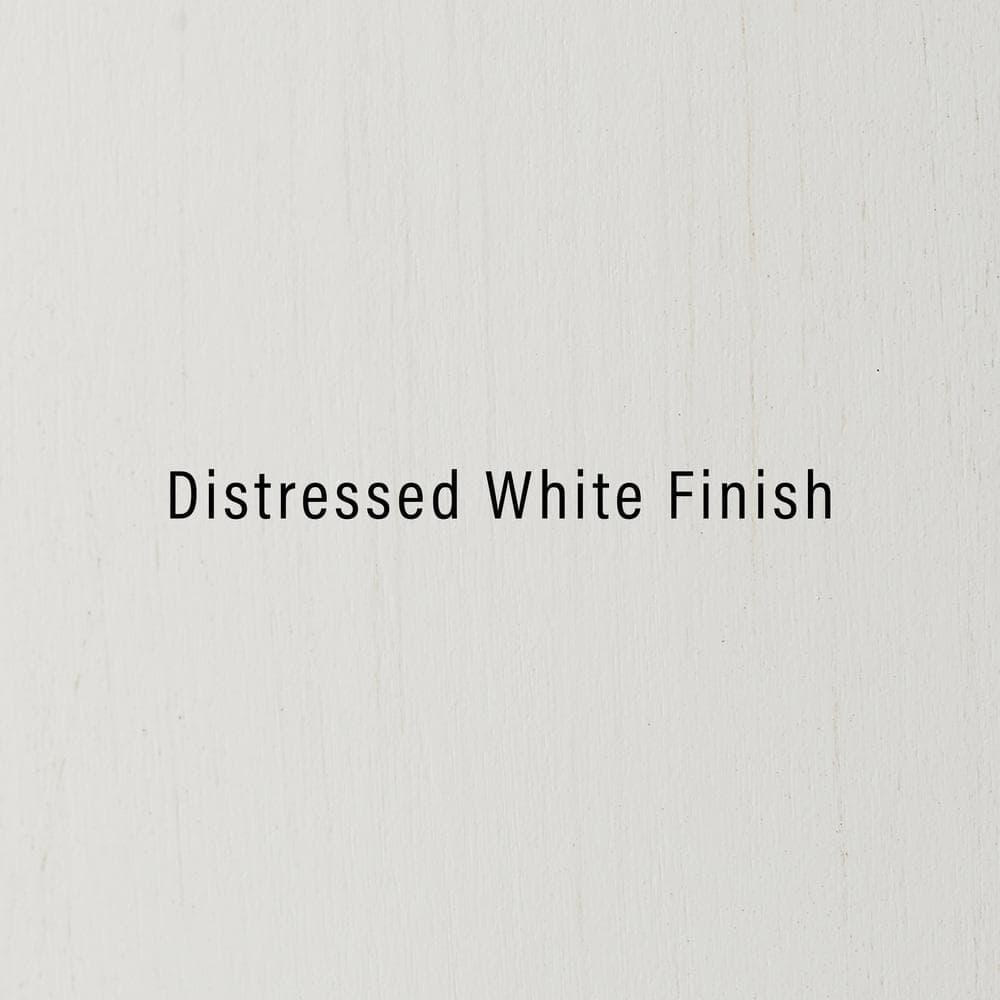 3pc Tara Sideboard and Pantry Set Distressed White - Crosley: Kitchen Storage, Adjustable Shelves, MDF