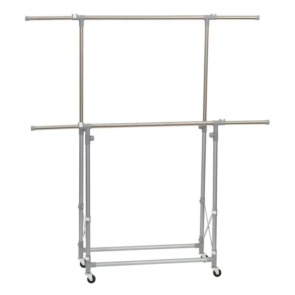 Household Essentials 52'' Dual Arm Adjustable Folding Garment Rack