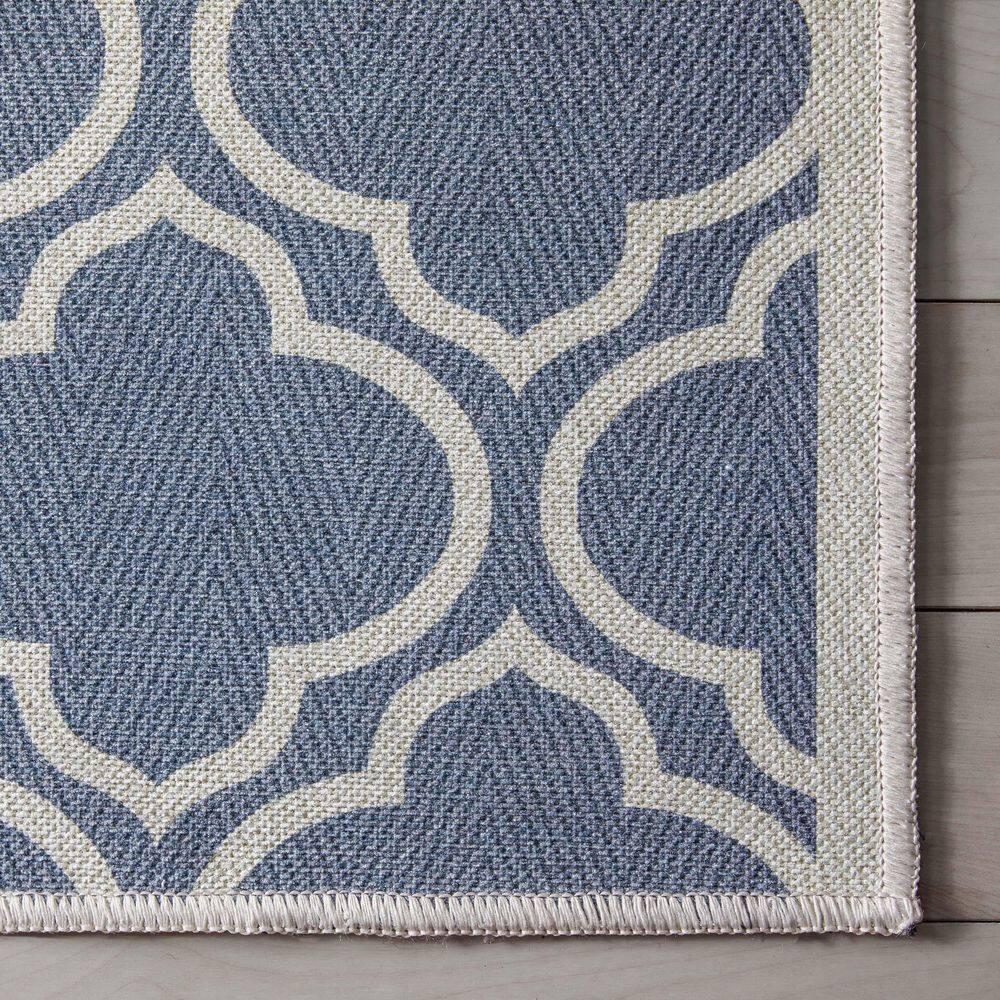 Well Woven Apollo Lattice Modern Moroccan Charcoal Grey 3'3" x 5' Machine Washable Area Rug