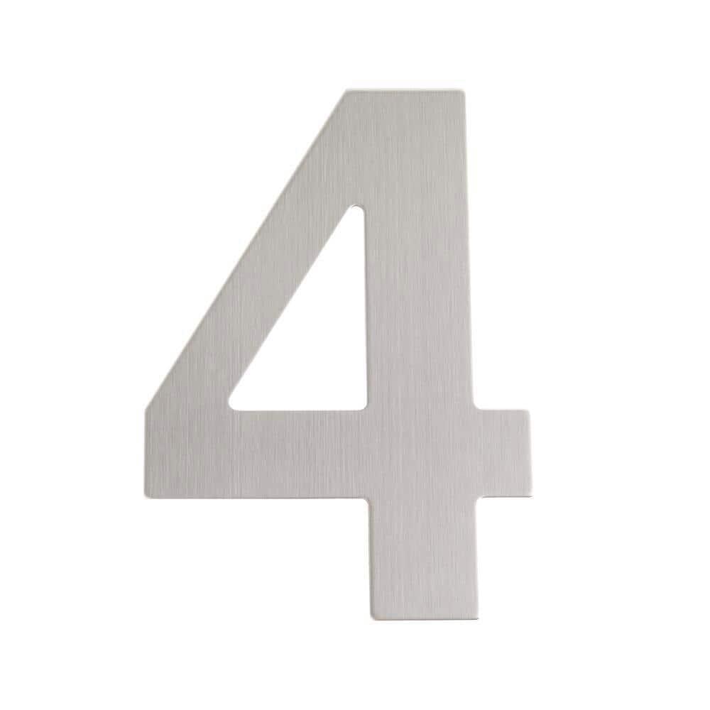 ModernStainlessHardware 6'' H Stainless Steel House Number