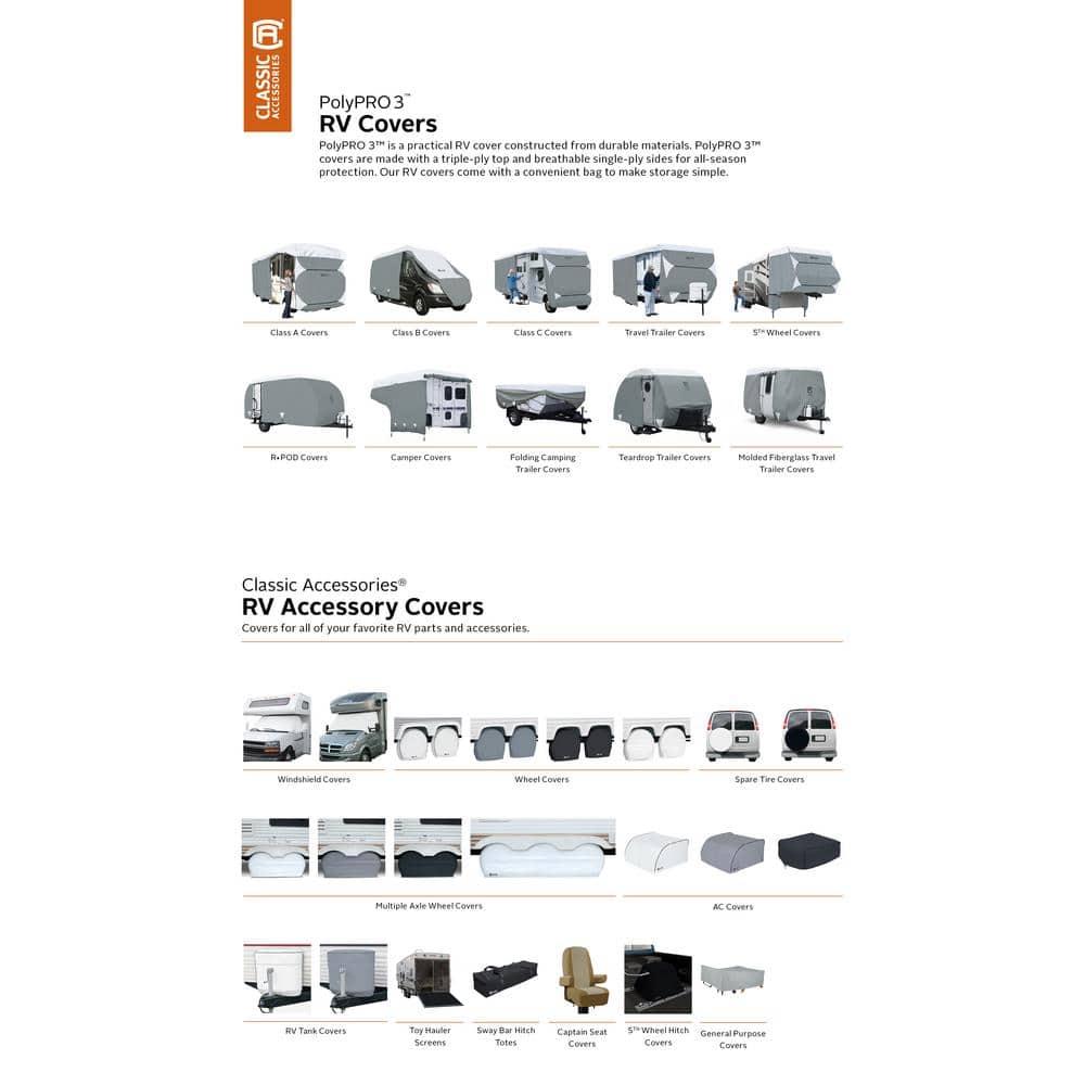 Classic Accessories Pittard Mildew Resistant RV Cover By Classic Accessories