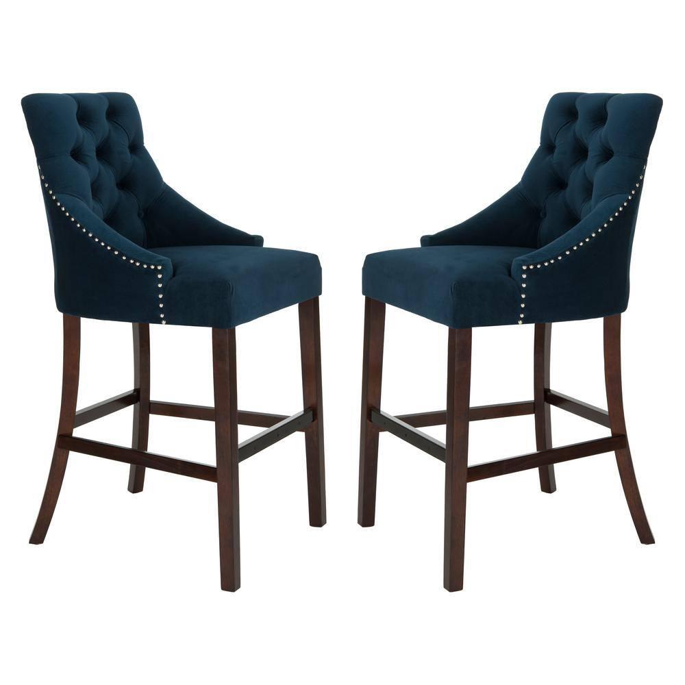 Safavieh Eleni Tufted Wing Back Bar Stool (Set of 2)
