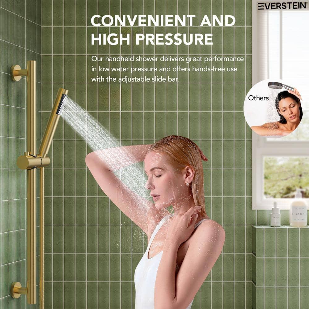 RainfallCascade 10" Pressure Balanced Slide BarShower System with Rough-In Valve