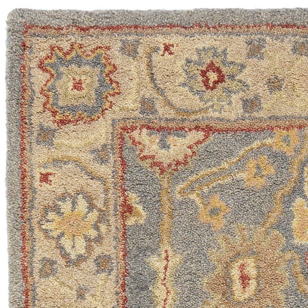 Antiquity AT314 Hand Tufted Area Rug - Blue/Ivory - 3'x5' - Safavieh.
