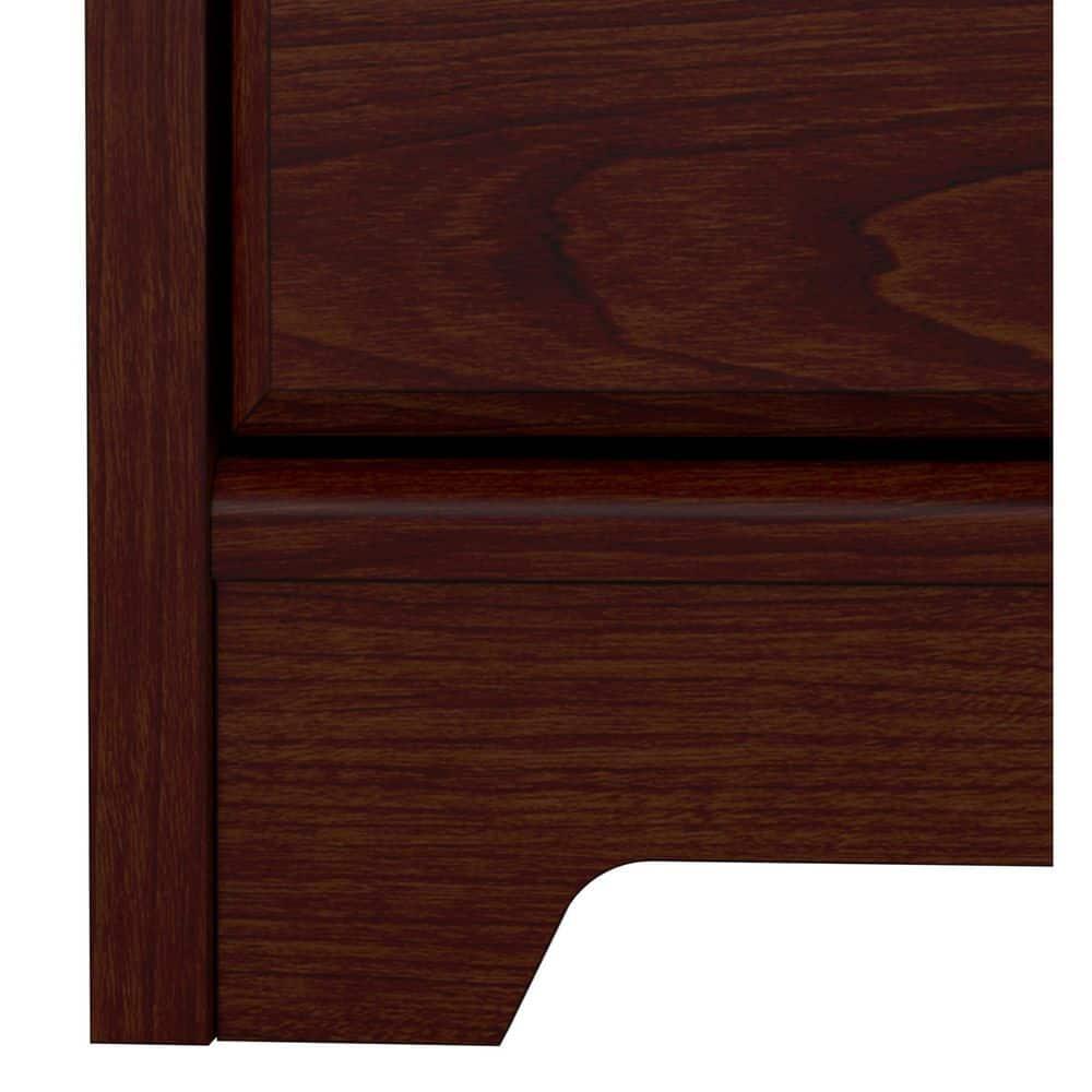 Bush Furniture Cabot Kitchen Pantry Cabinet in Harvest Cherry - Engineered Wood