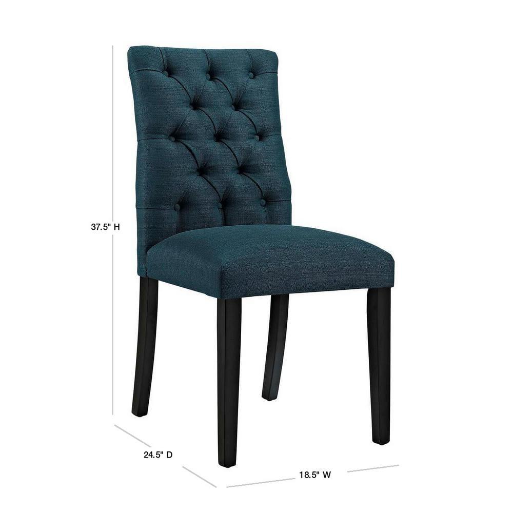 Modway Duchess Button Tufted Fabric Dining Chair