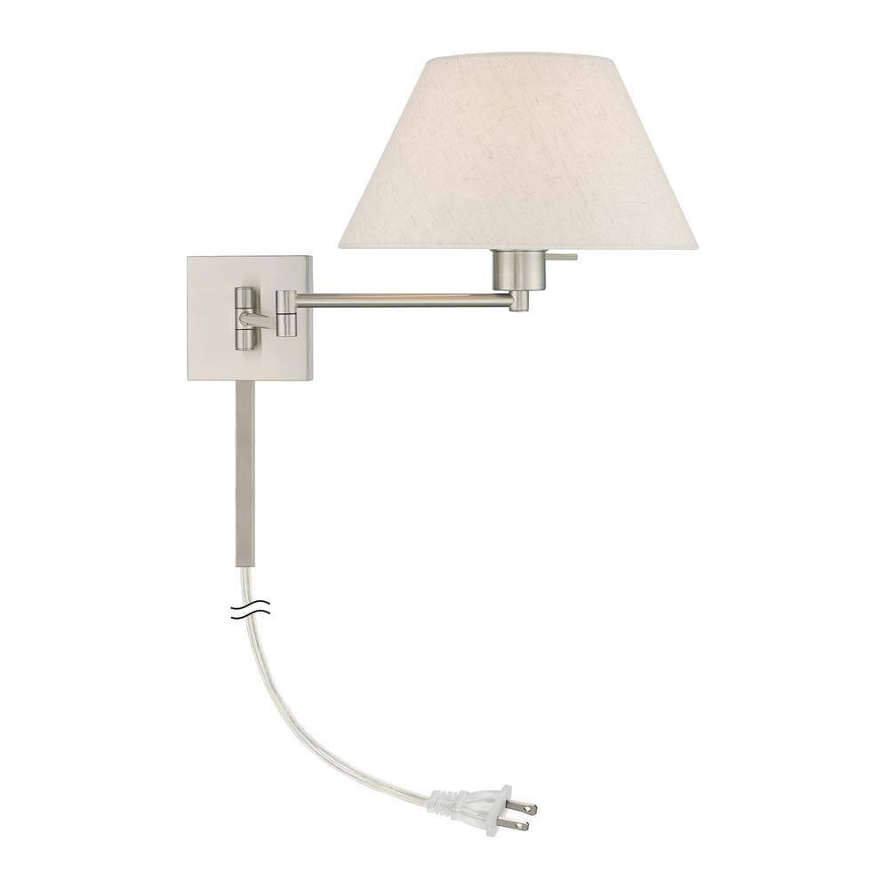 Livex Lighting 1 - Light Wall Light in  Brushed Nickel