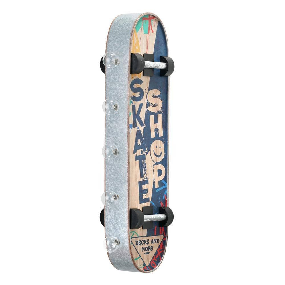 American Art Decor Metal LED Skate Shop Decks and More Marquee Sign: Vintage Style Sports Room Accent