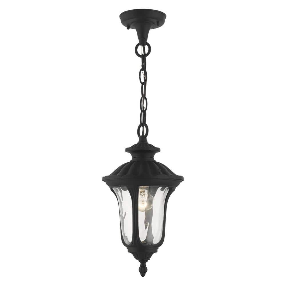 Livex Lighting Oxford 1 - Light Pendant in  Textured Black