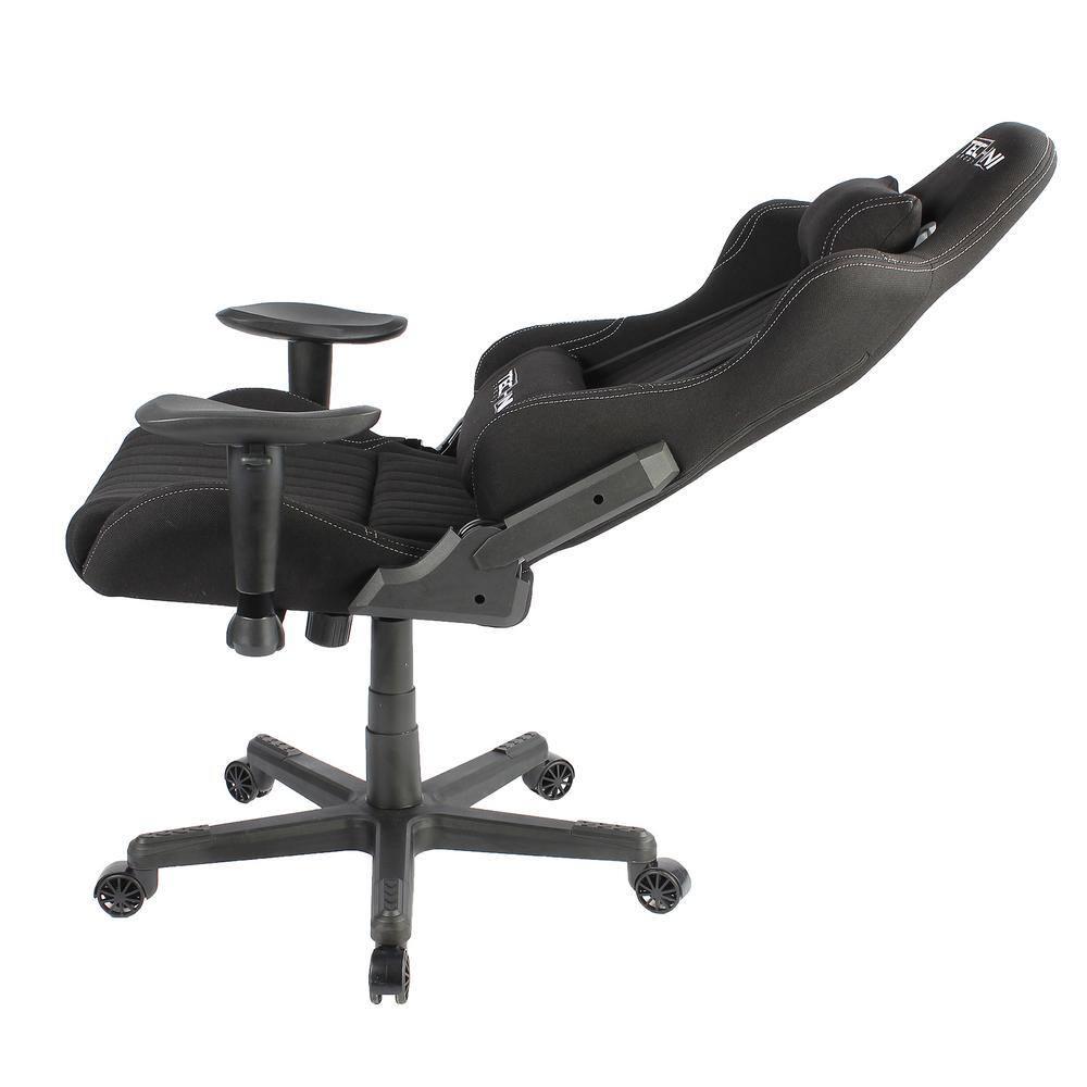 Techni Sport Techni Sport Adjustable Reclining Ergonomic Swiveling PC & Racing Game Chair in Black