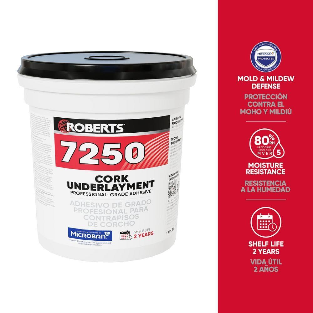 Roberts 7250-1 Pro Grade Cork Underlayment Adhesive, 1 gallon