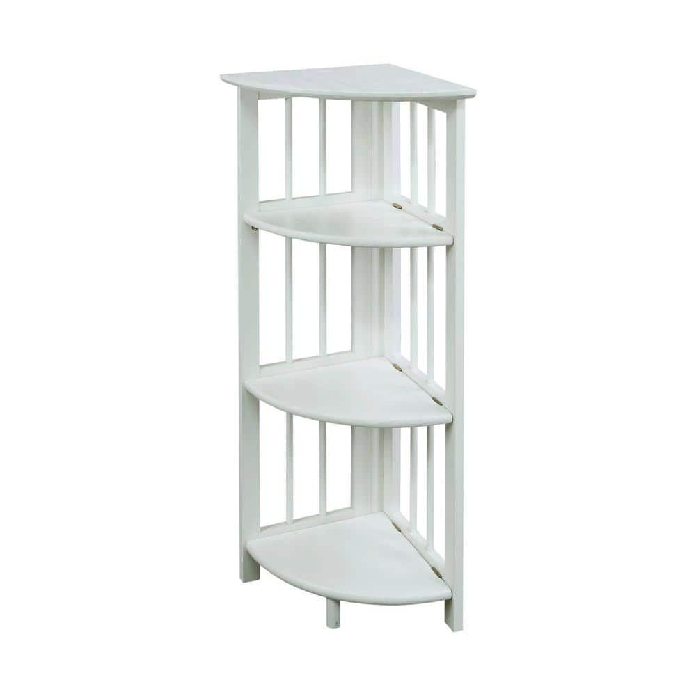 Yu Shan CO USA Ltd  4-tier corner folding bookcase  White