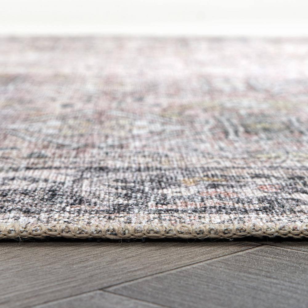 World Rug Gallery Vintage Distressed Machine Washable Non Slip Indoor Area Rug - OLIVE 2'x3'