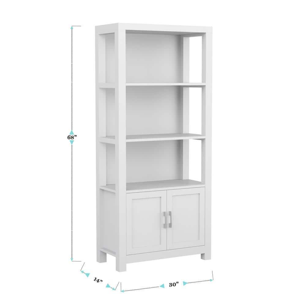 Martha Stewart Teague Martha Stewart 68" Shaker Bookcase with Storage Cabinet