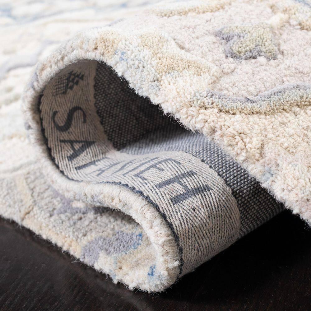 Glamour GLM622 Hand Tufted Area Rug - Grey/Blue - 5'x8' - Safavieh.