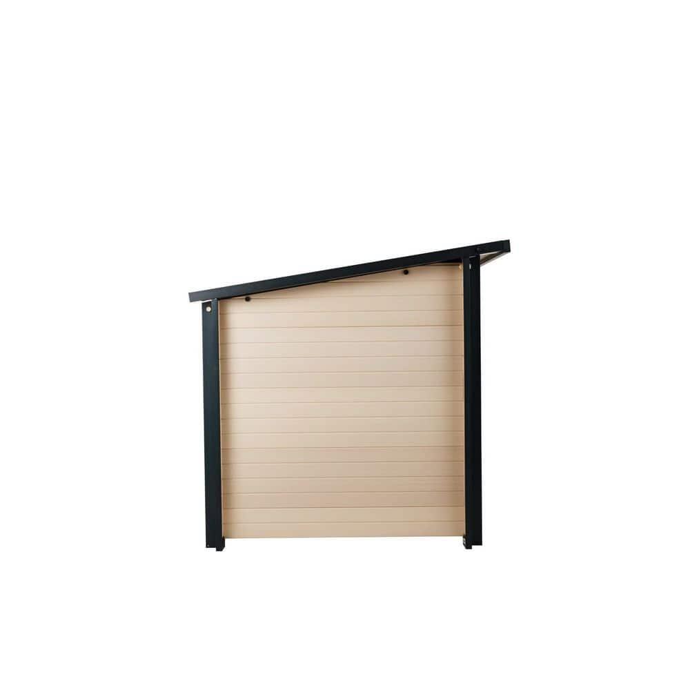 New Age Pet® ECOFLEX® Rustic Lodge Style Dog House - Extra Large, Weatherproof, Easy to Assemble, Elevated Floor for Ventilation, Non-Toxic, Durable Wood Plastic Composite