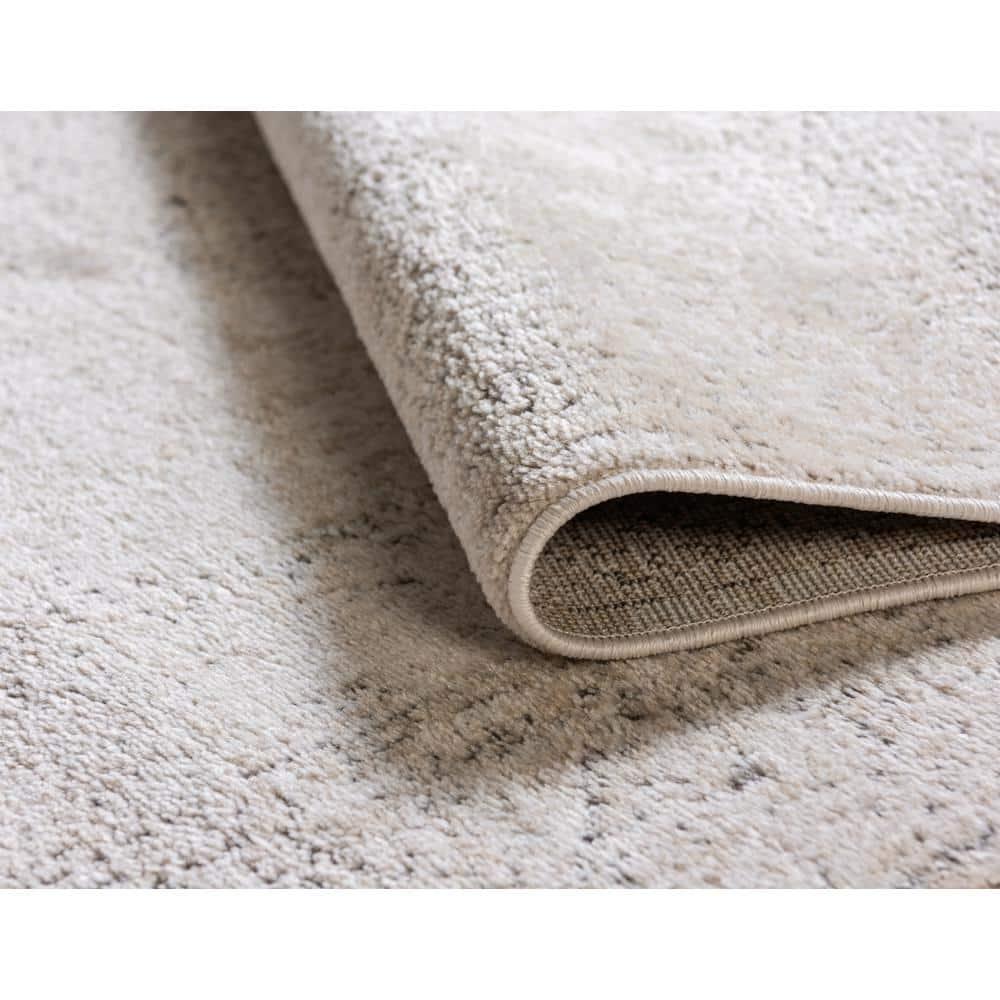 Unique Loom Portland Collection Area Rug - Woodburn (8' Square Ivory/Beige)