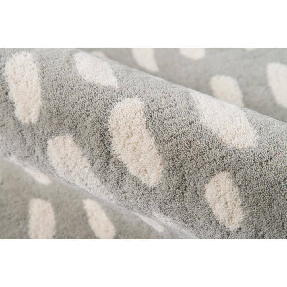 Skyline Decor Novogratz by  Delmar Boho Dots Hand-tufted Wool Area Rug Grey 9' x 12' 9' x 12' Indoor, Handmade Ivory Rectangle