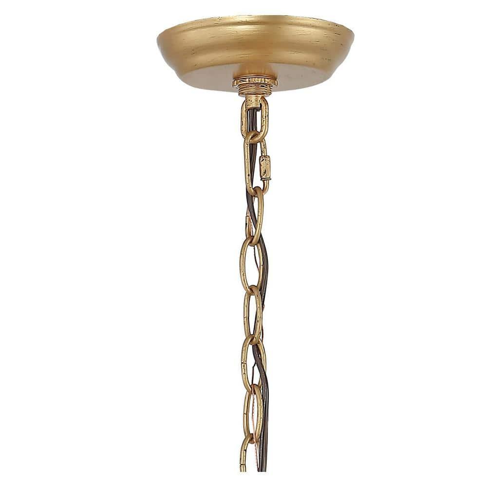 Ojai 10" 3-Light Iron Classic Modern Lantern LED Pendant, Brass Gold