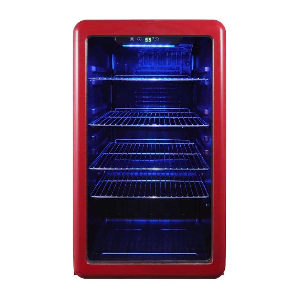 Magic Chef Magic Chef 17.5'' W 20 Cans (12 oz.) 3.4 Cubic Feet Beverage Cooler with Wine Storage and Glass Door