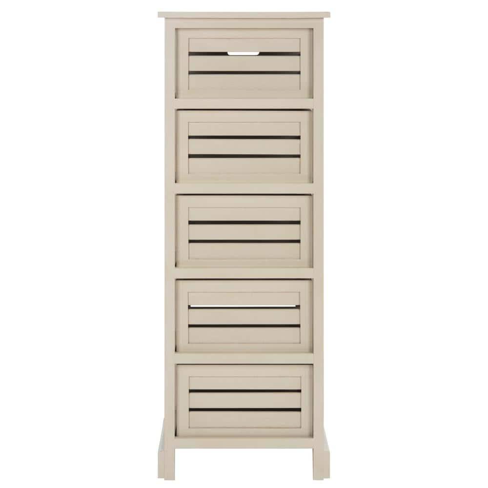 Samara 5 Drawer Cabinet - AMH5714 - Vintage Grey - Safavieh Couture