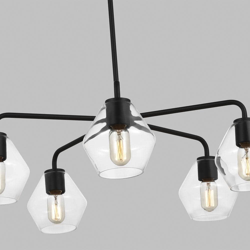 Rooks 5 Light Metal Dimmable Sputnik Chandelier