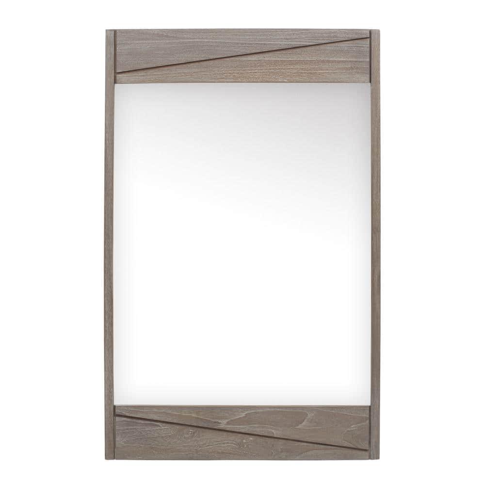 Avanity Teak-M24 Teak 24-3/16" W X 38-3/16" H Modern Rectangular Wood Framed Bathroom Wall