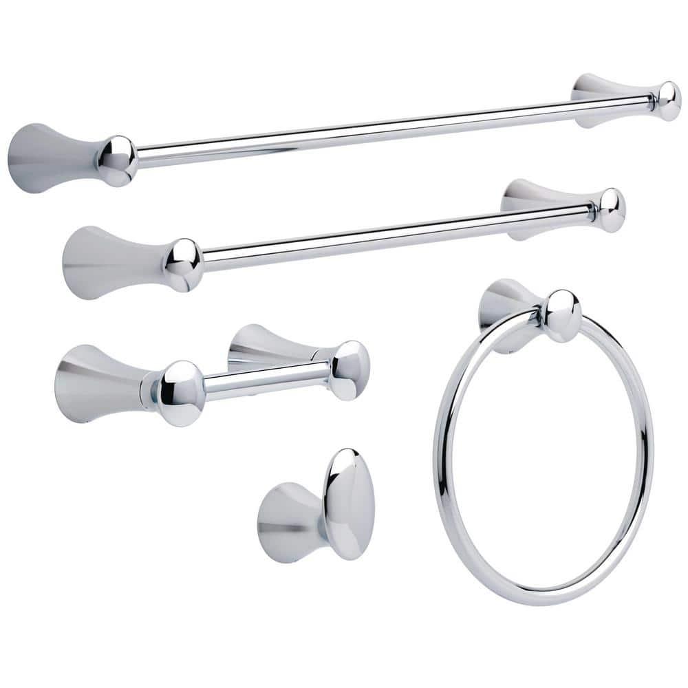 Delta Lahara (1-Pack) 16' Shower Grab Bar Seniors ADA Compliant Bright Stainless Steel 450 lb Capacity Bathroom Safety Handle for Shower, Bathtub | Wall Mounted Balance Assist, Grip DF59816-BS1-XX