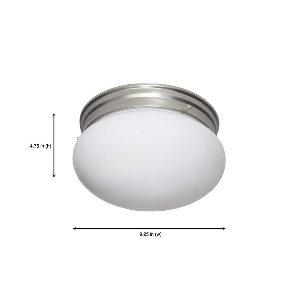Designers Fountain 4732-PW Basic 9" Flushmount Pewter Finish Light Fixture