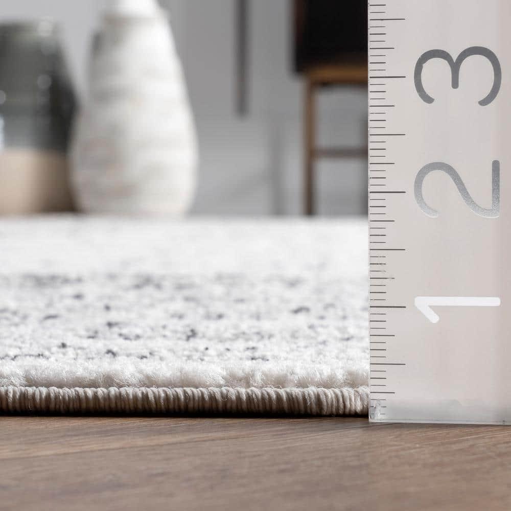 Nuloom Minta Medallion 10x13 Indoor Area Rug for Living Room Bedroom Dining Room Kitchen, Grey/Ivory