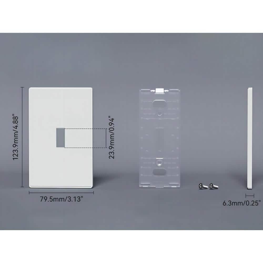 ELEGRP No Subject 1 - Gang Toggle Light Switch Wall Plate (Set of 10)