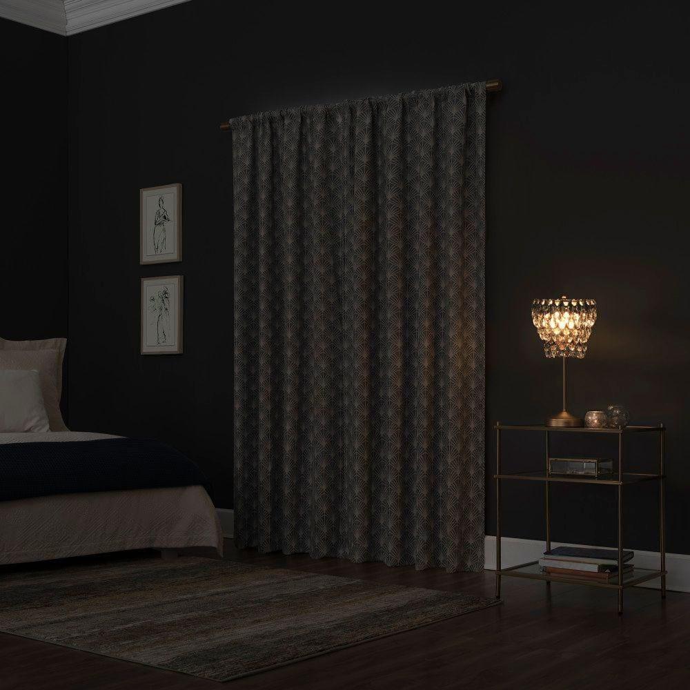 Scott Living Montauk Art Deco 100% Blackout Back Tab Curtain Panel & Reviews | Wayfair
