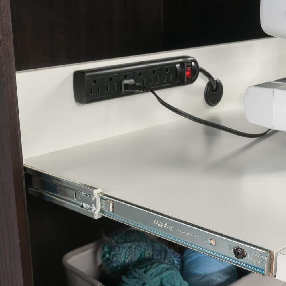 Dakota Oak and Soft White Craft and Sewing Armoire