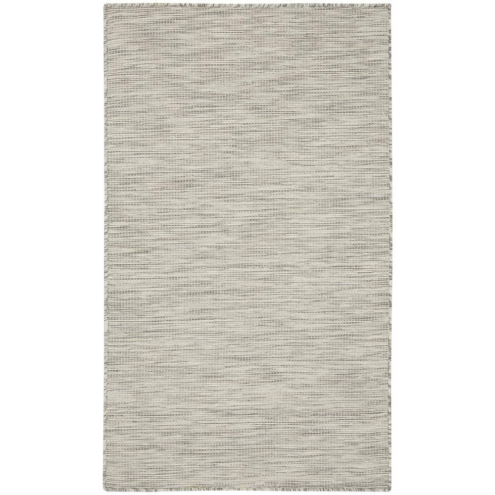 Nourison Positano POS01 Indoor/outdoor Area Rug - Light Grey 3' x 5'