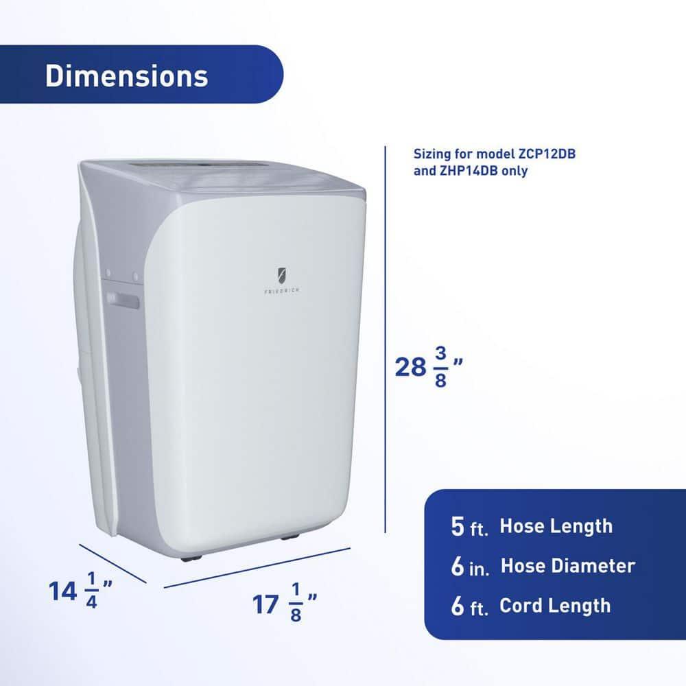 Friedrich 7500 BTU Wi-Fi Connected Portable Air Conditioner with Remote Included