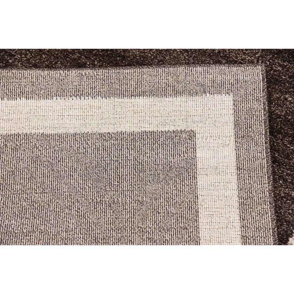 Unique Loom Del Mar Collection Area Rug - Maria (3' 3" x 5' 3" Rectangle Brown/Ivory)