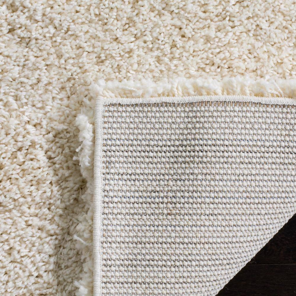 Santa Monica Shag SGN725 Power Loomed Indoor Runner Rug - Ivory - 2'3"x7' - Safavieh