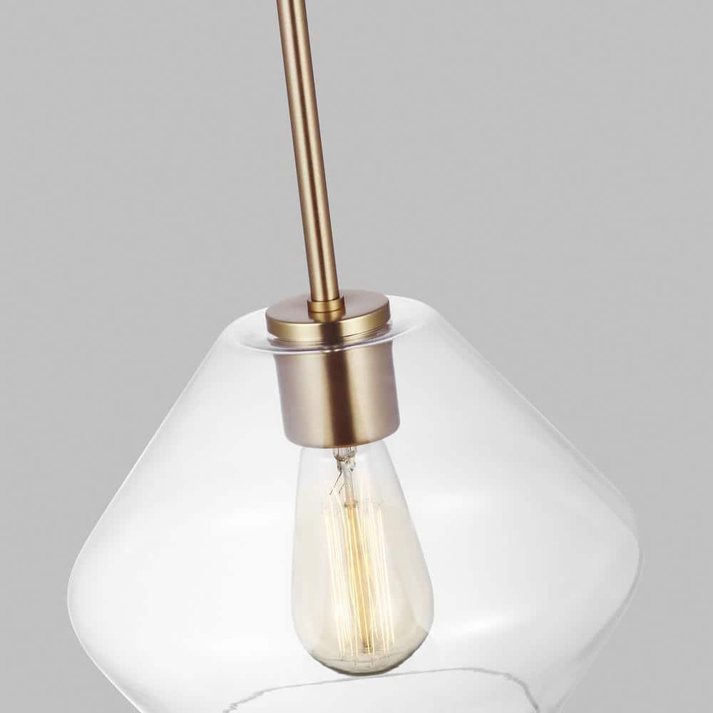 Rooks Single Light Glass Dimmable Pendant