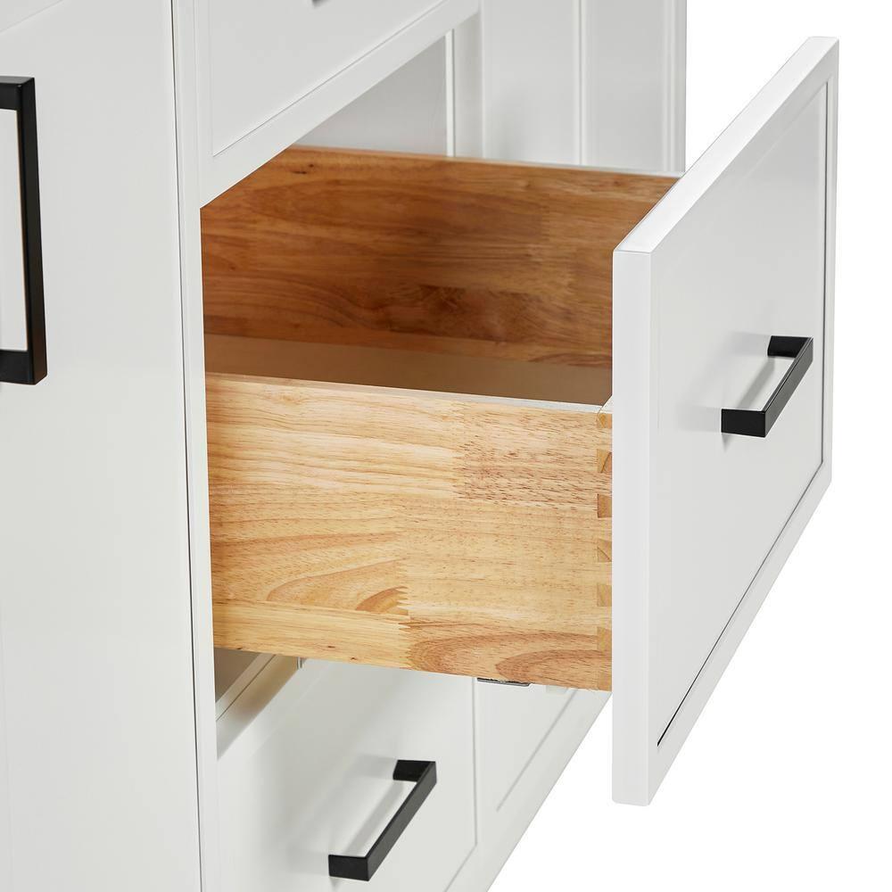 Ariel Kelley 66 Inch Double Sink Base Cabinet In Oak