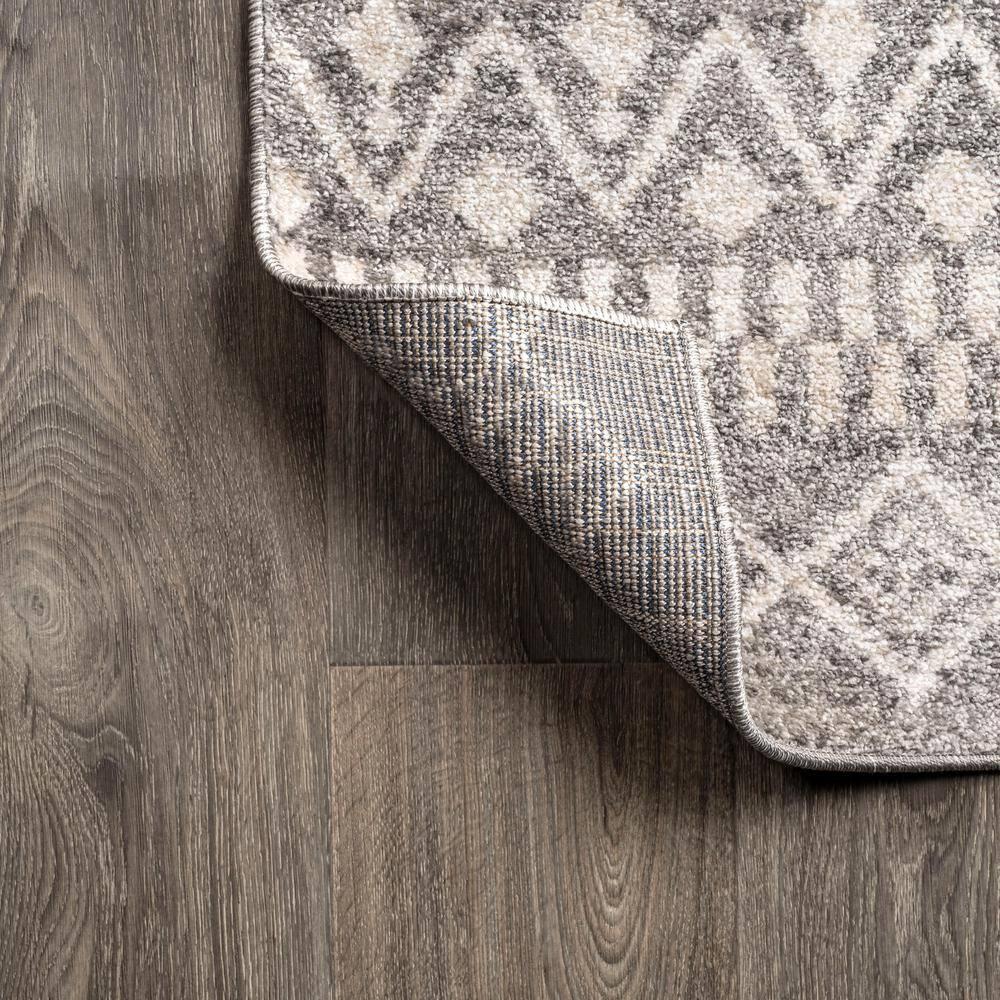 2'x8' Ifrane Berber Geometric Stripe Runner Rug, Gray/Cream - JONATHAN Y