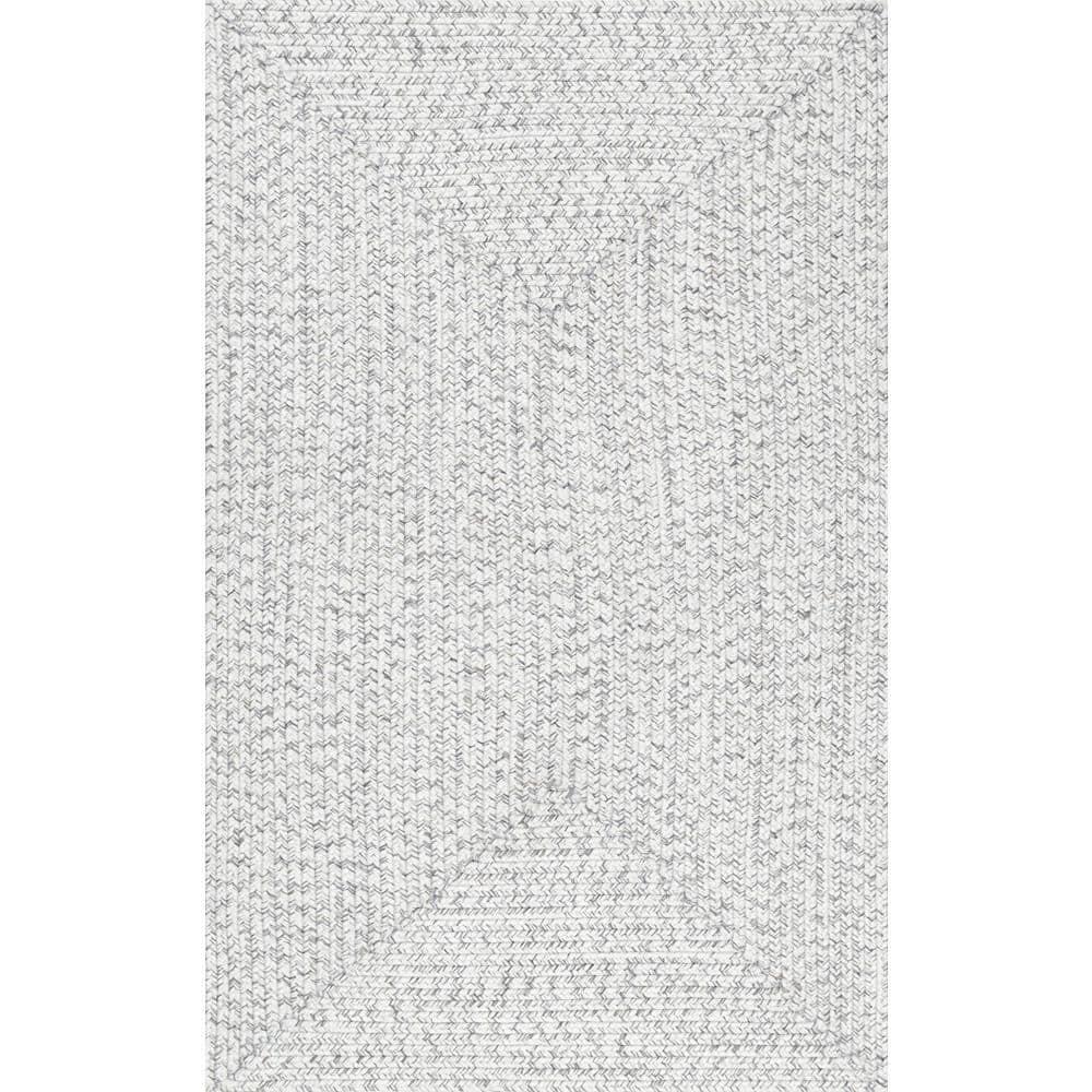nuLOOM Wynn Braided Indoor/Outdoor Ivory 2' x 3' Casual Area Rug